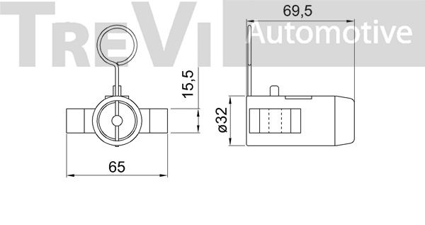 TREVI AUTOMOTIVE vibracijos slopintuvas, paskirstymo diržas TD1725